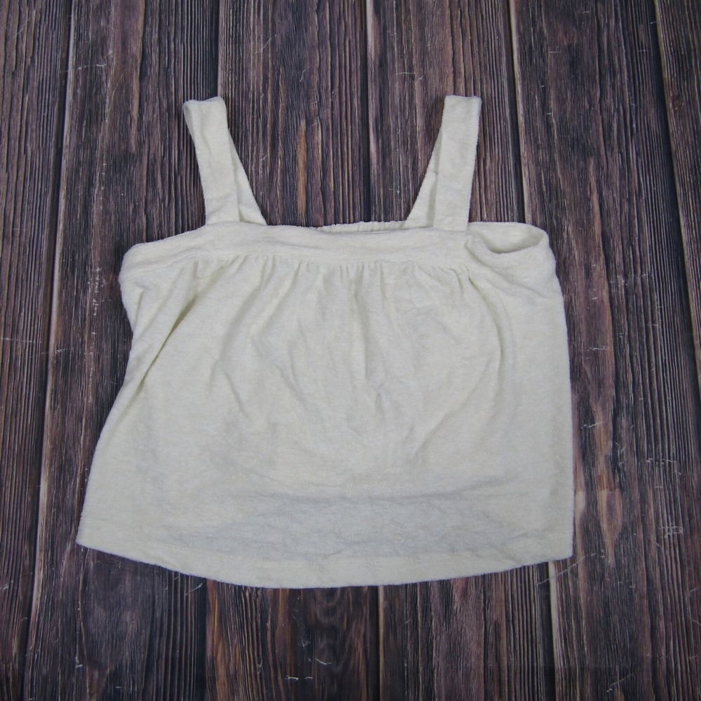 Marine Layer NEW NWT Womens Large Terry Out Tank Top Crop‎
